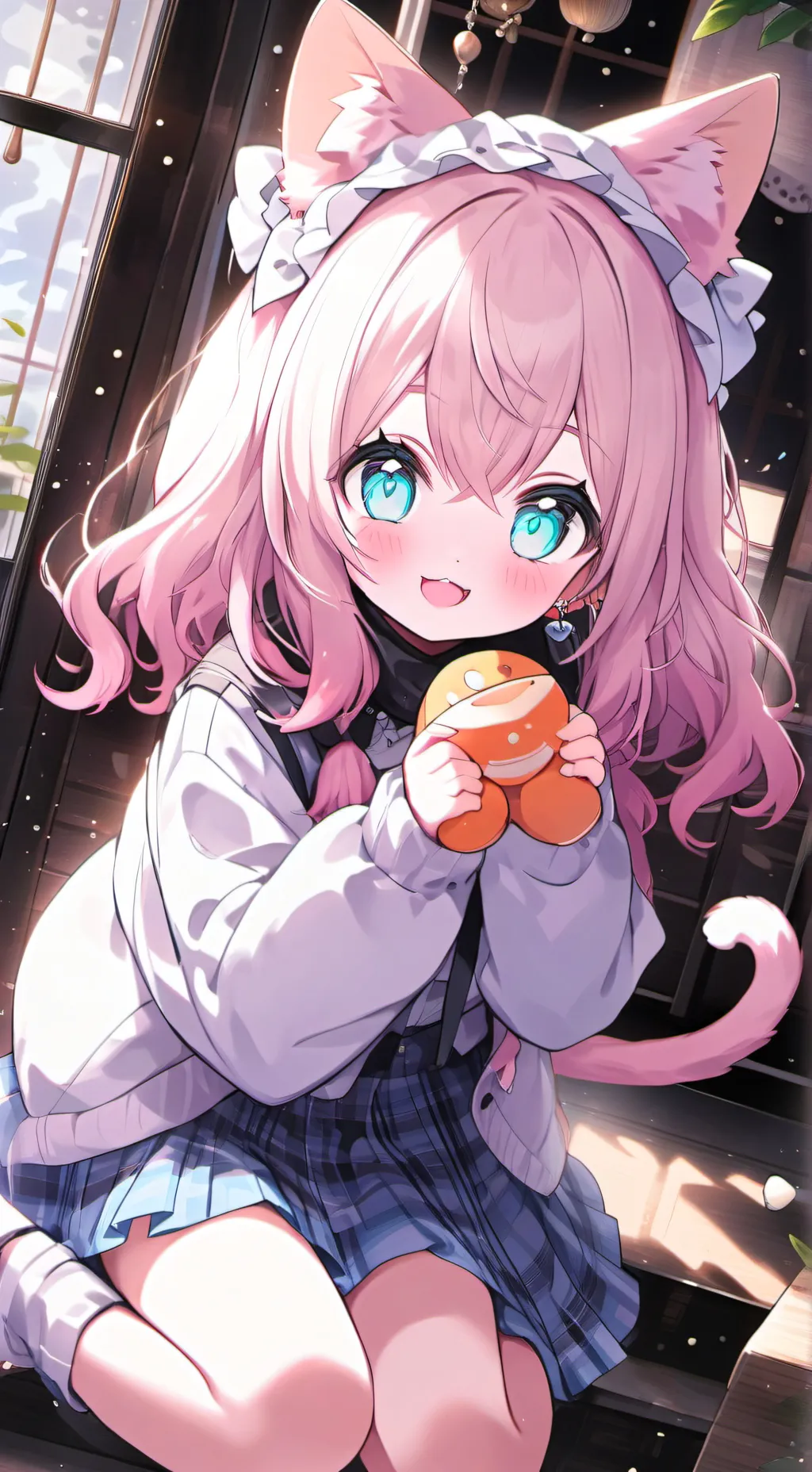 ai character: Trouty Cat Spirit background