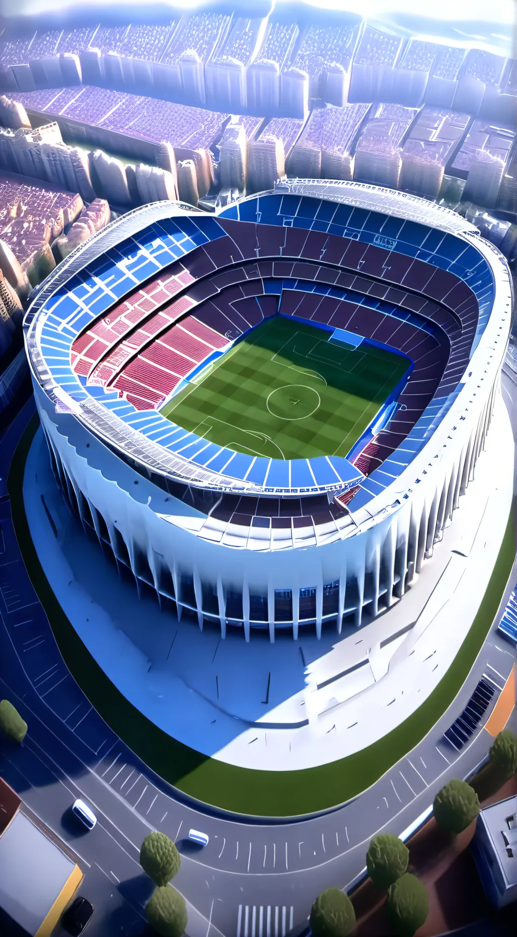 ai character: Camp nou background