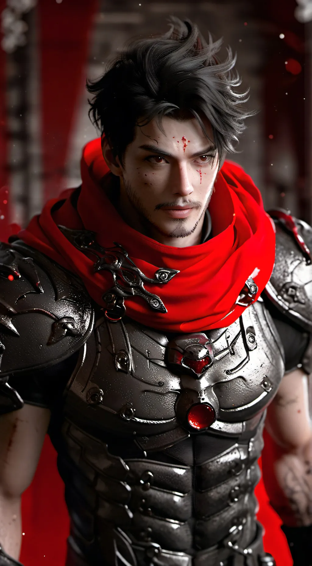 ai character: warrior background