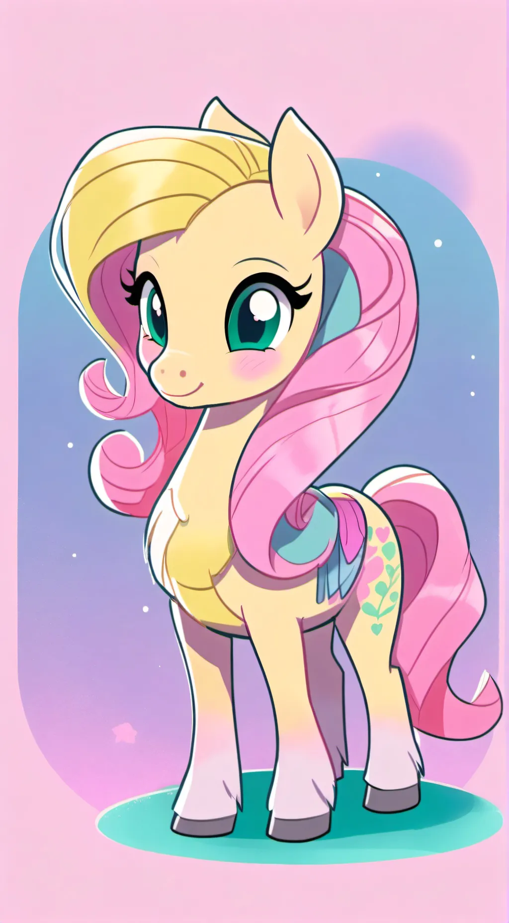 ai character: Fluttershy background