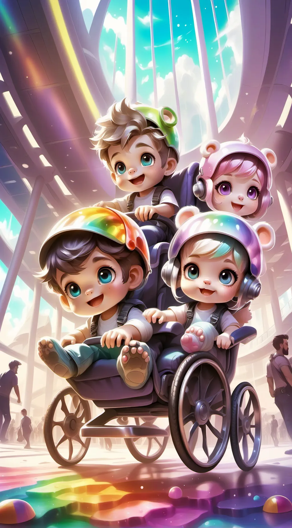 ai character: max,mia,james,amy background