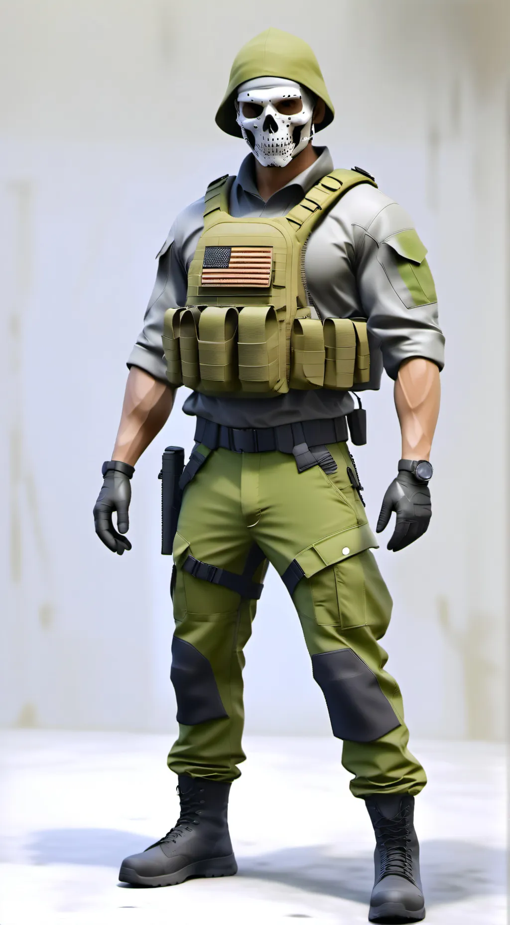 ai character: GHOST background