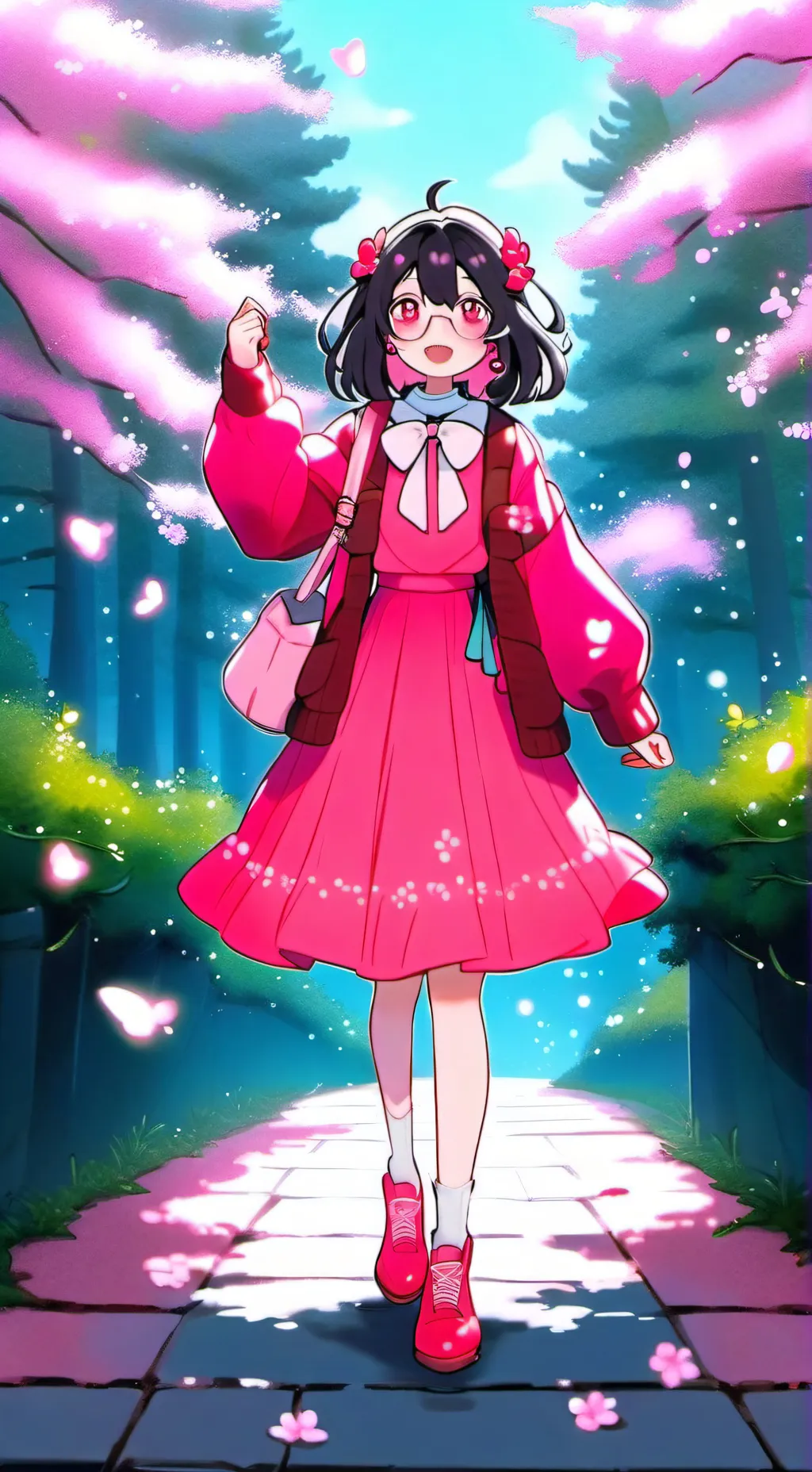 ai character: lovely background