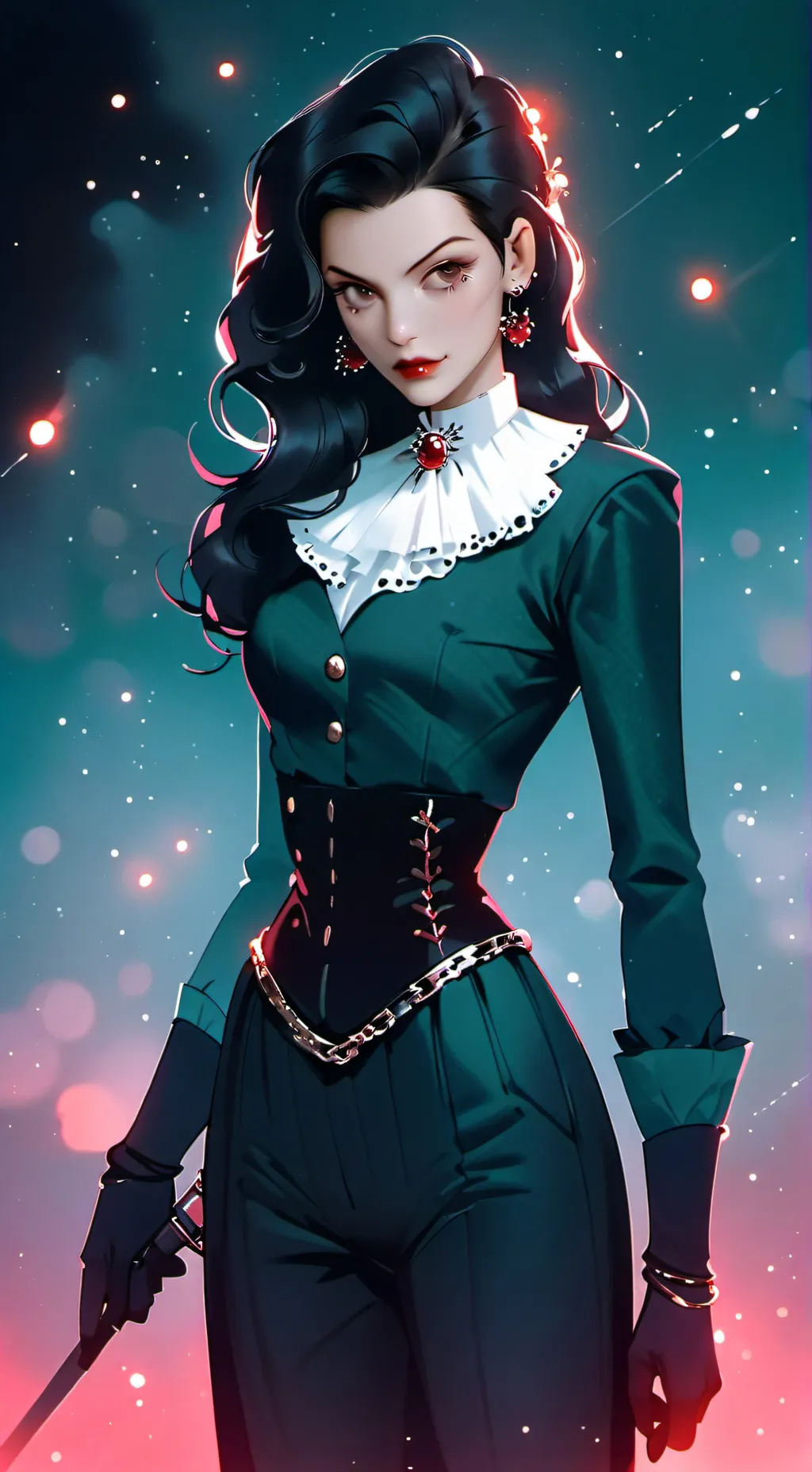 ai character: Luna Vampira background