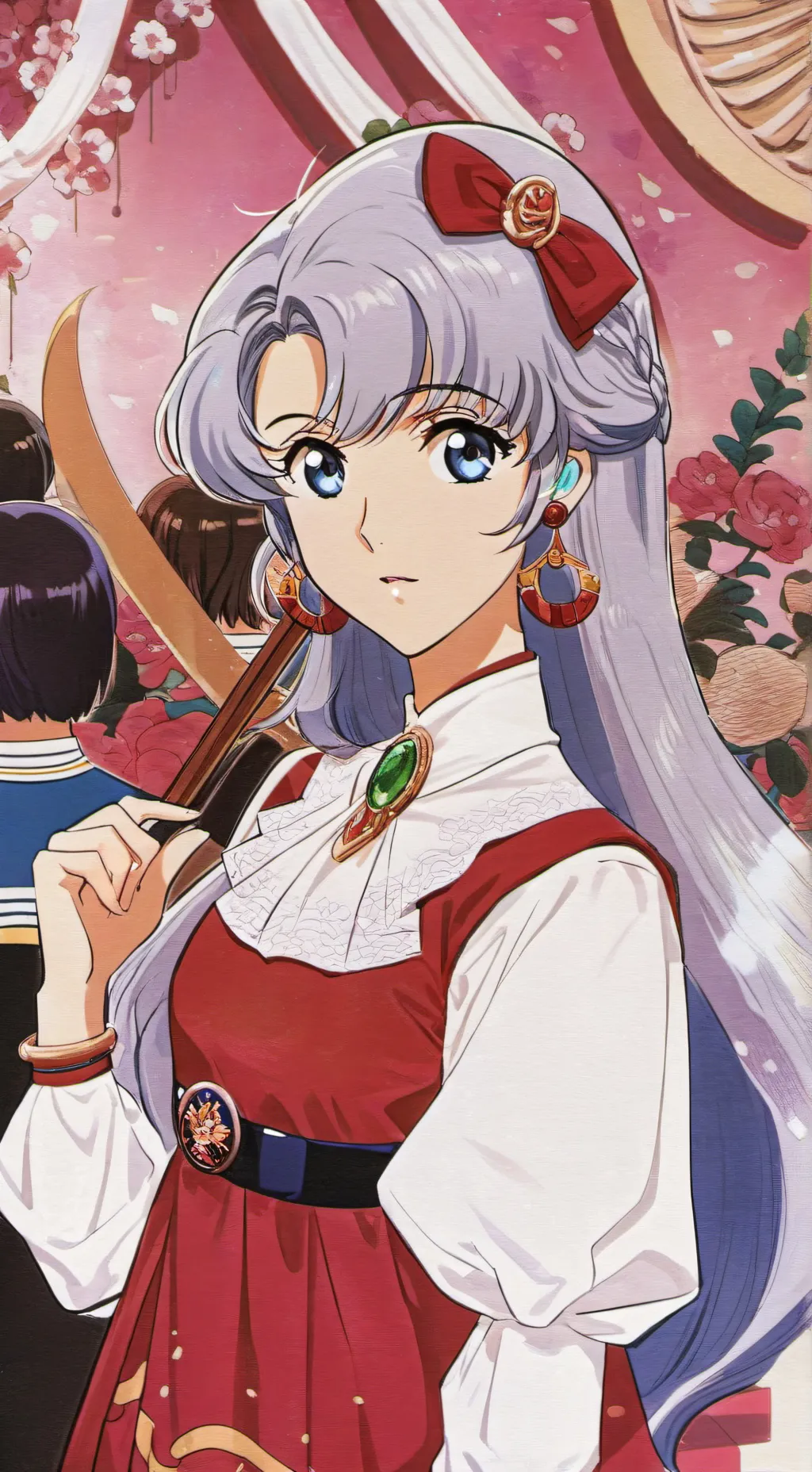 ai character: Melany  background