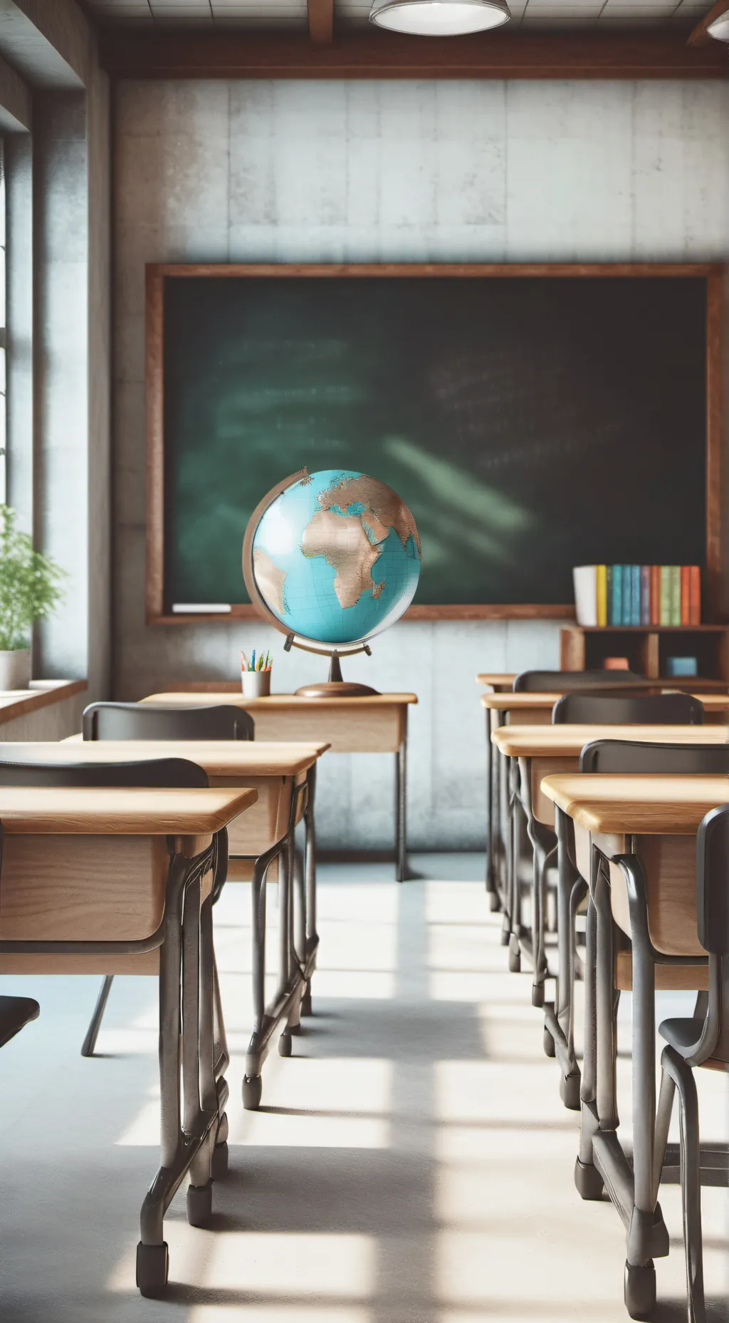 ai character: Classroom  background