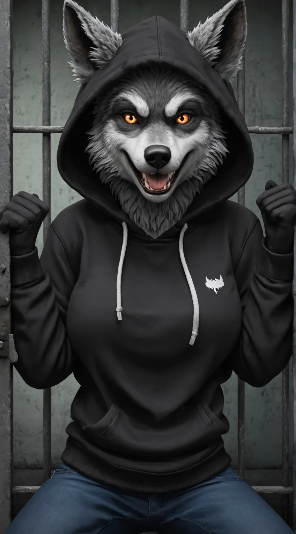 ai character: Loona Wolf background