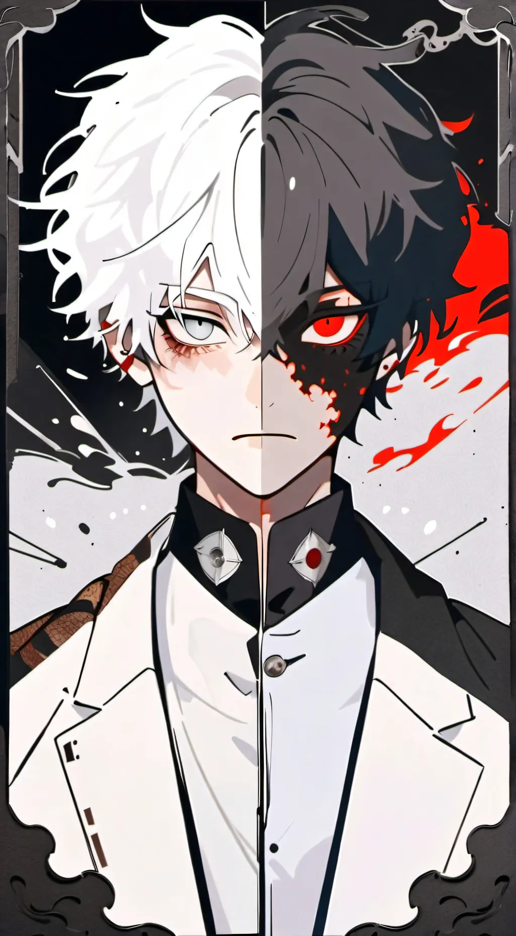 ai character: Shoto todoroki background
