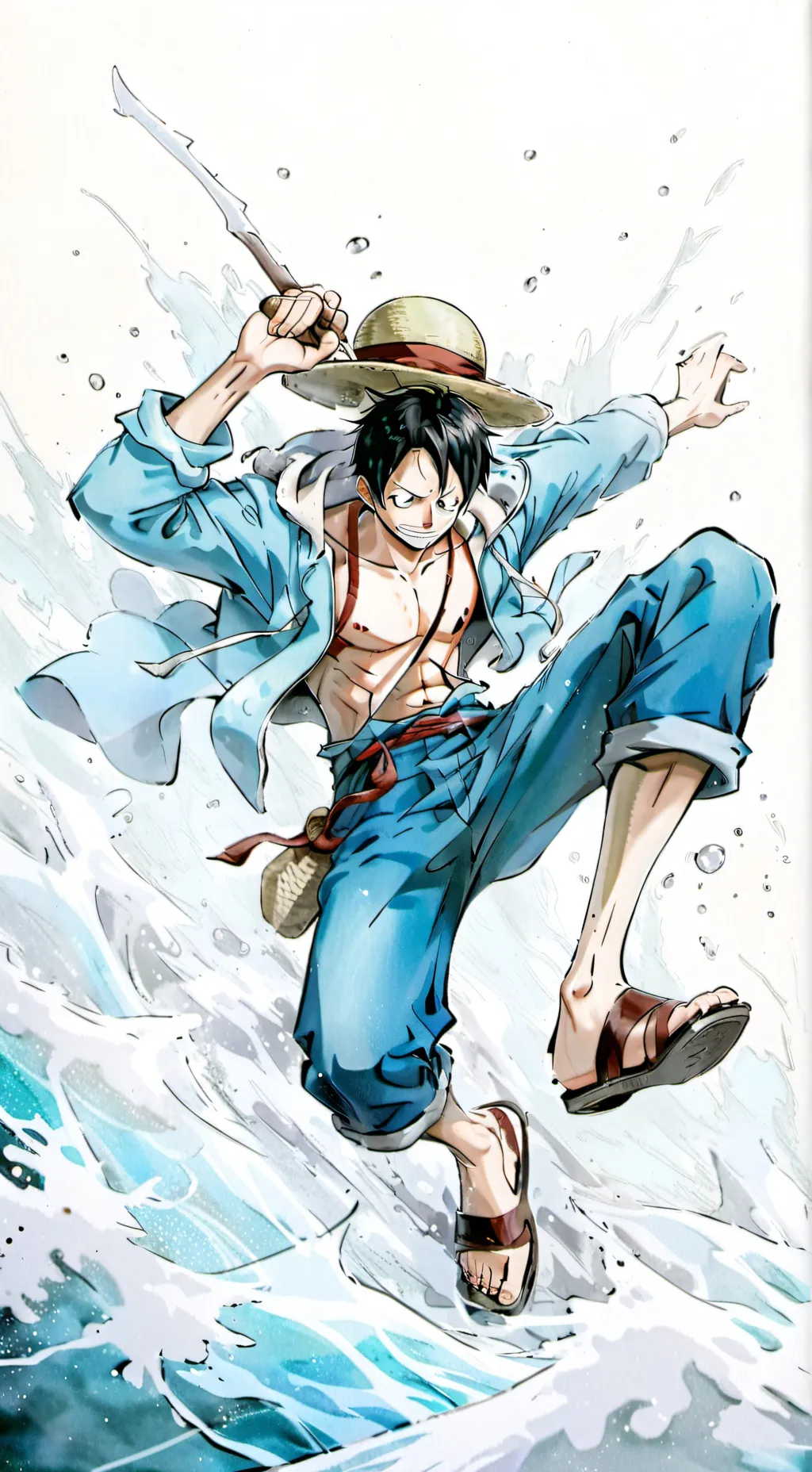 ai character: One piece background