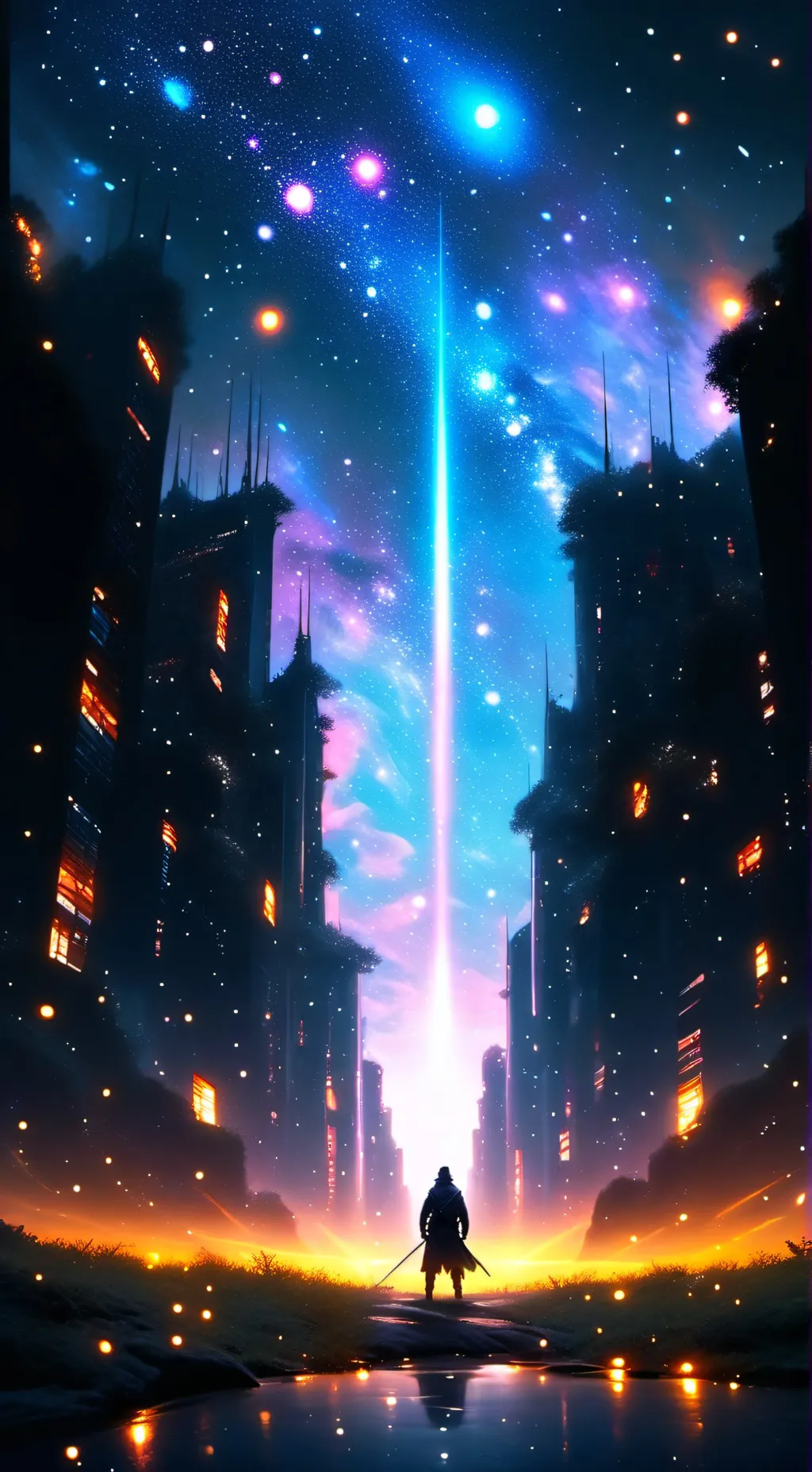 ai character: 🌟Late night talks🌙 background