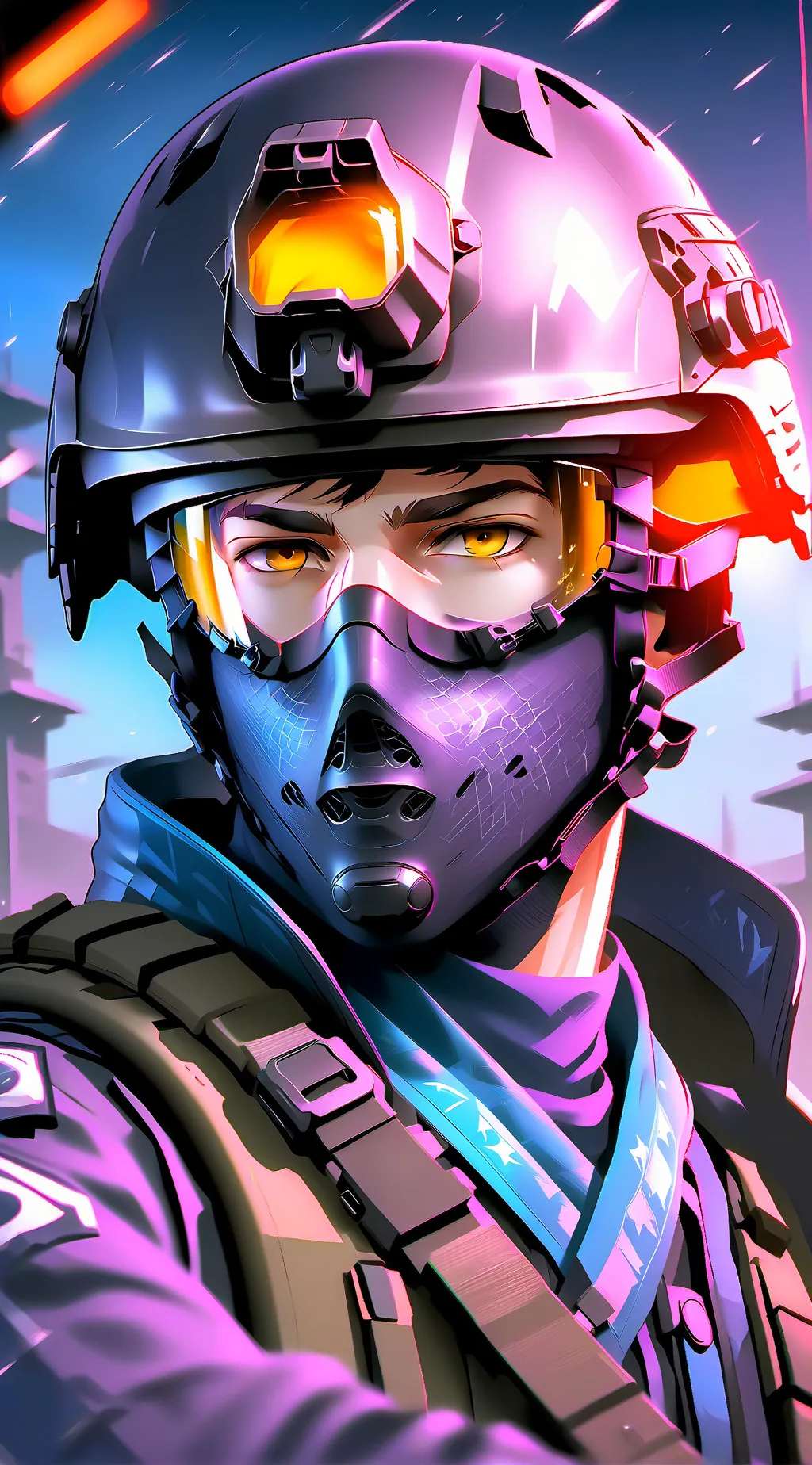 ai character: Ghost background