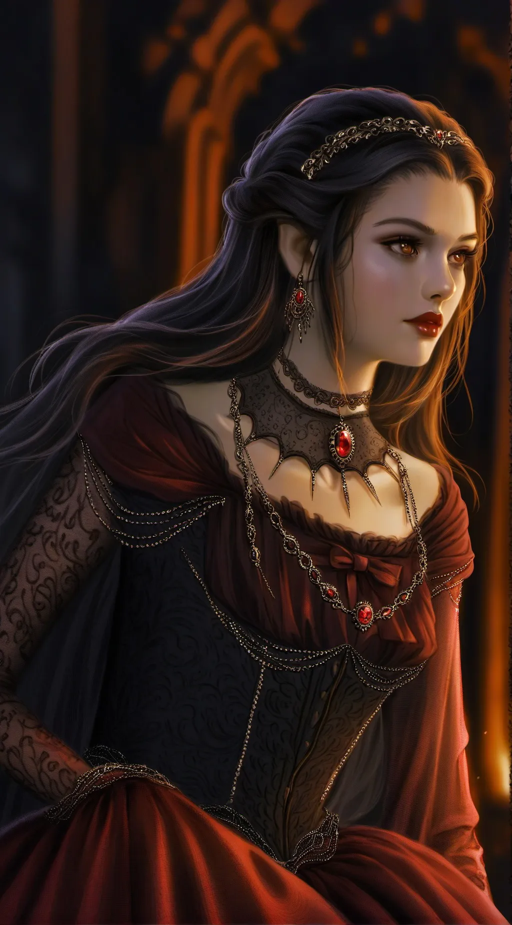 ai character: Sarcha  background