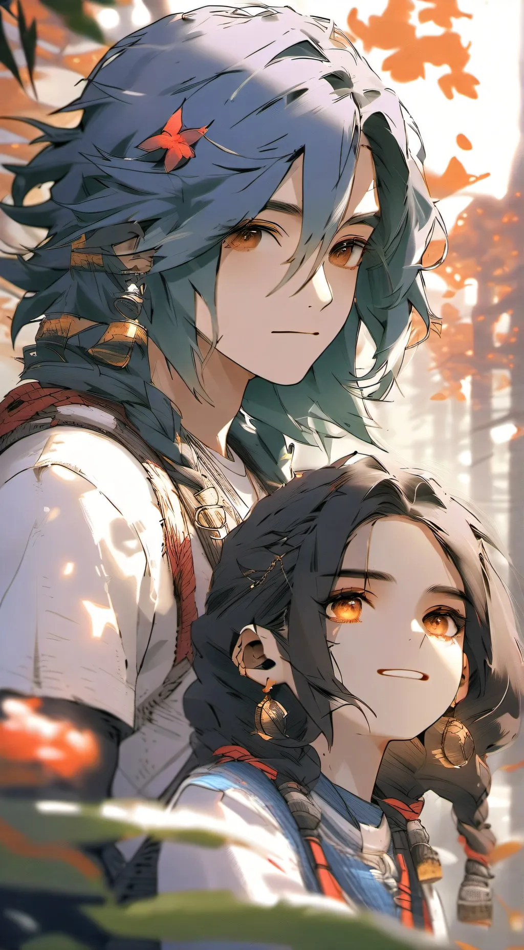 ai character: Izar y Libe background