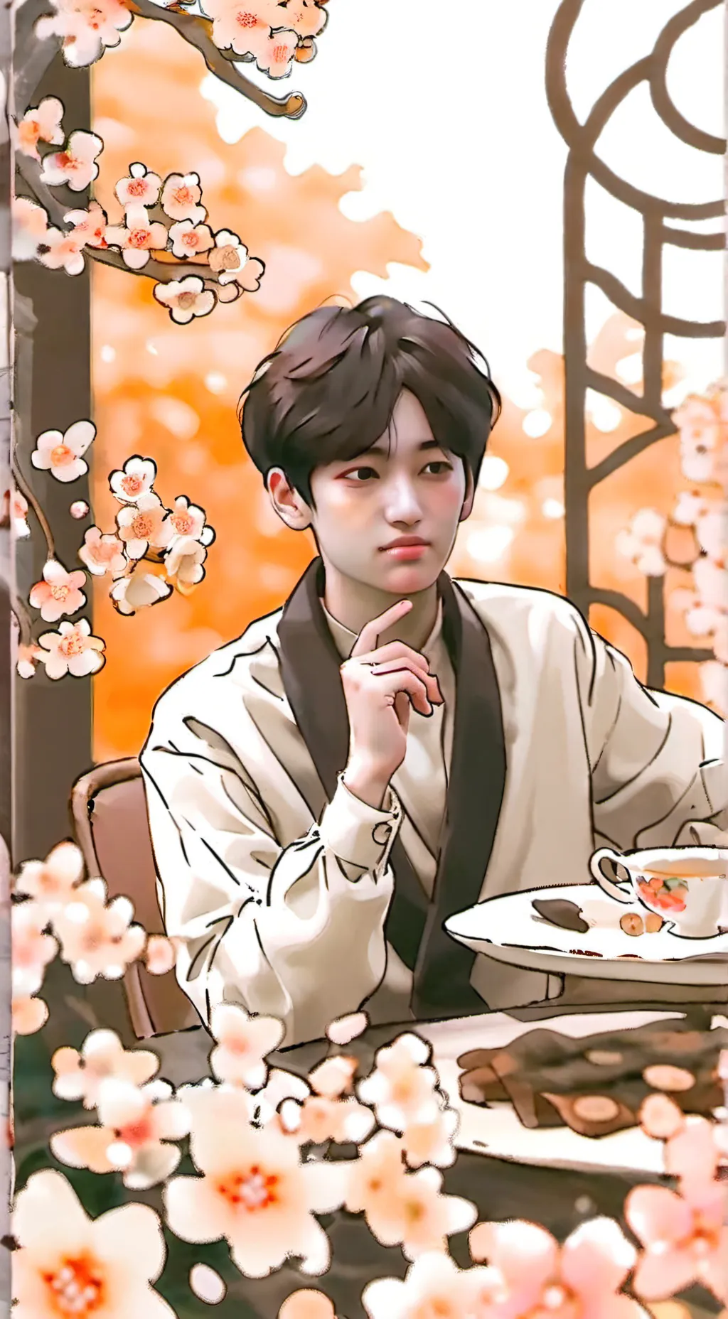 ai character: Kim Sunoo  background