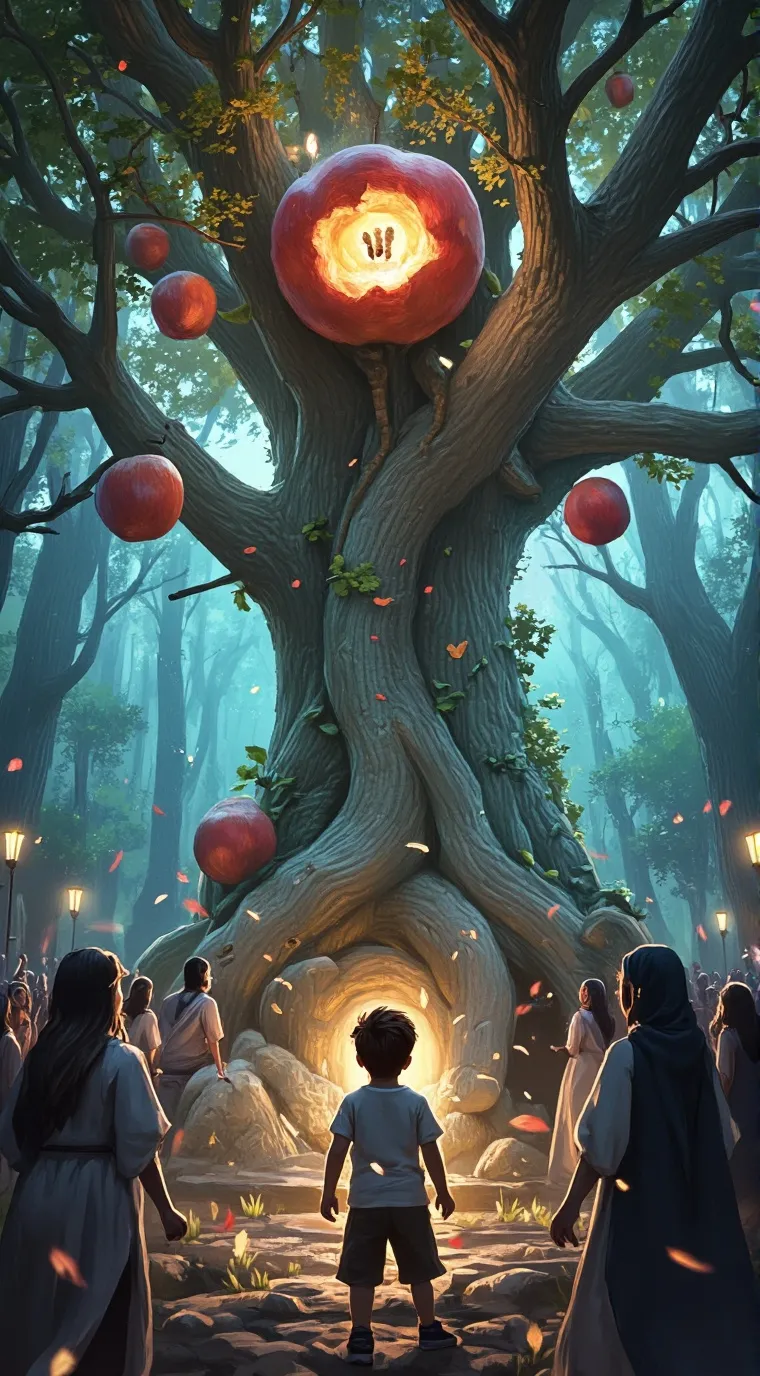 ai character: Millennial tree background