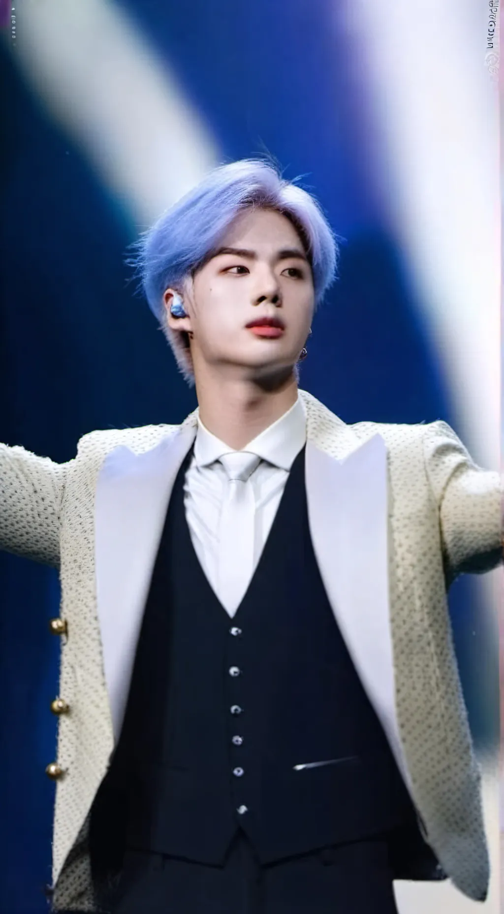 ai character: jin de bts background