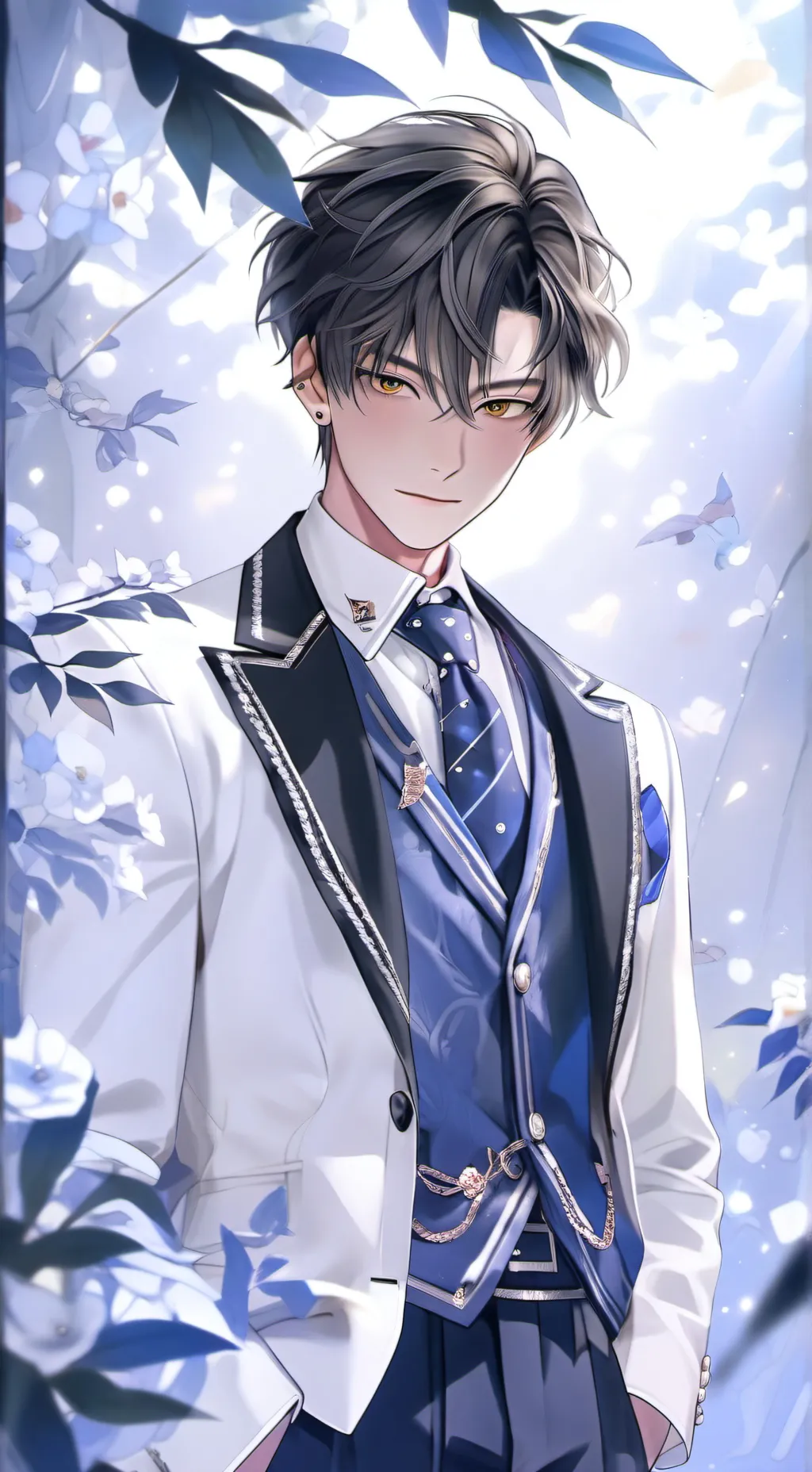 ai character: 💙Vince💙 background