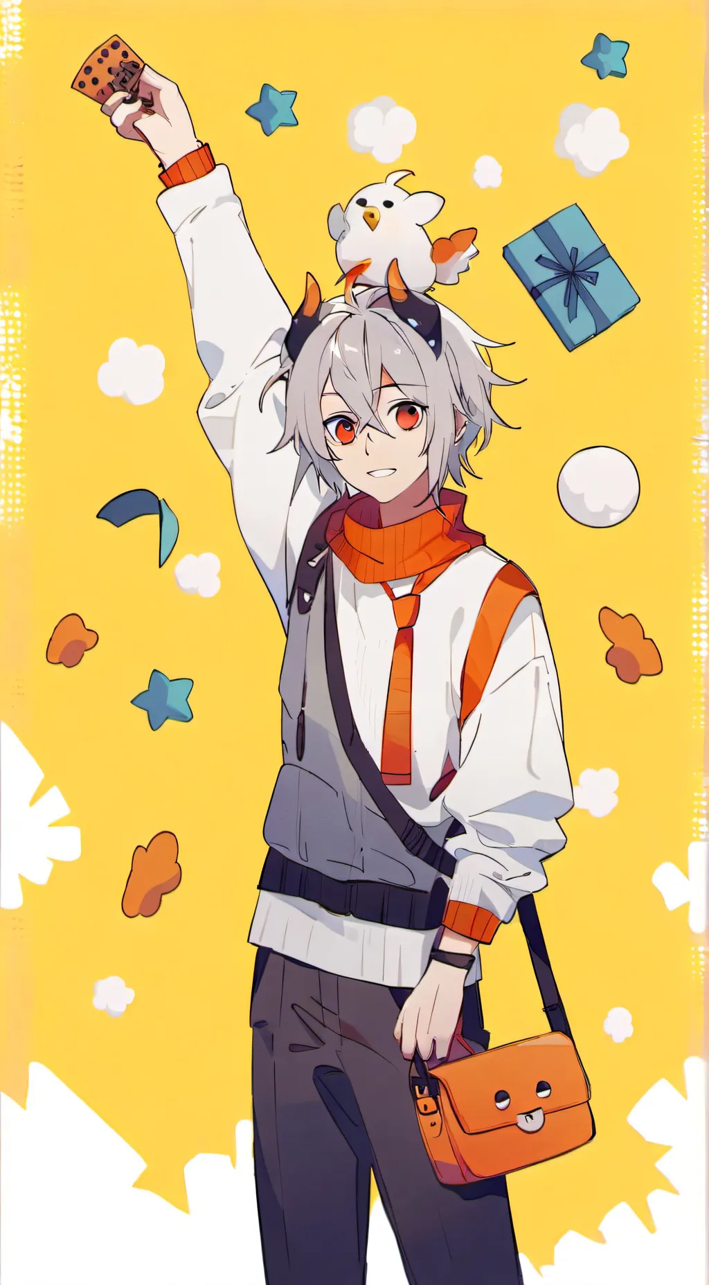 ai character: fuzy dudeYT background