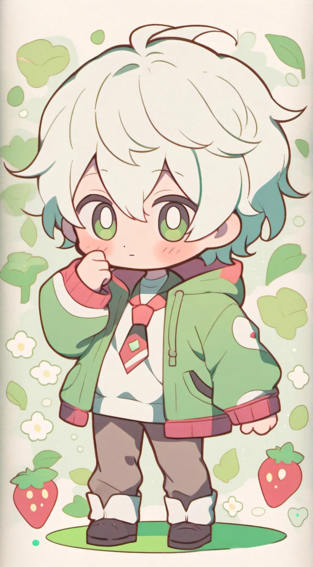 ai character: bakugo bebê🧡💥🍁 background