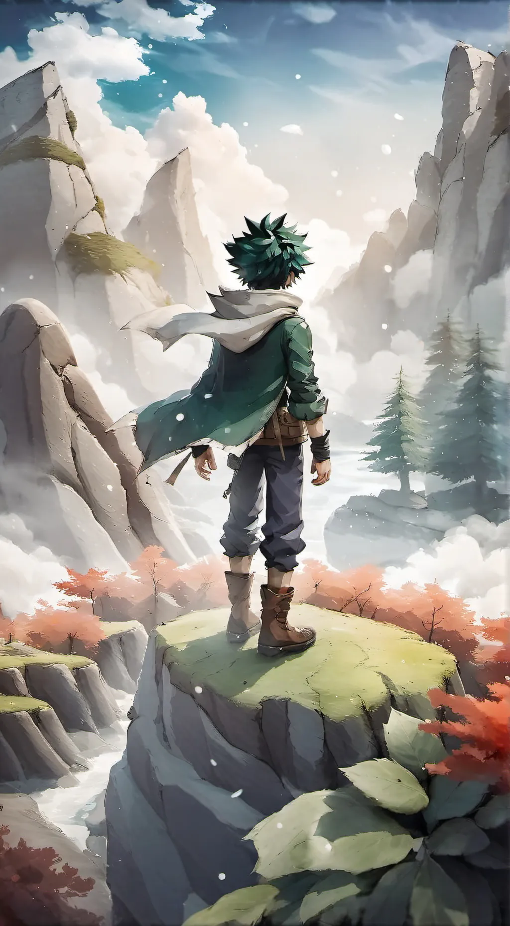 ai character: Deku background