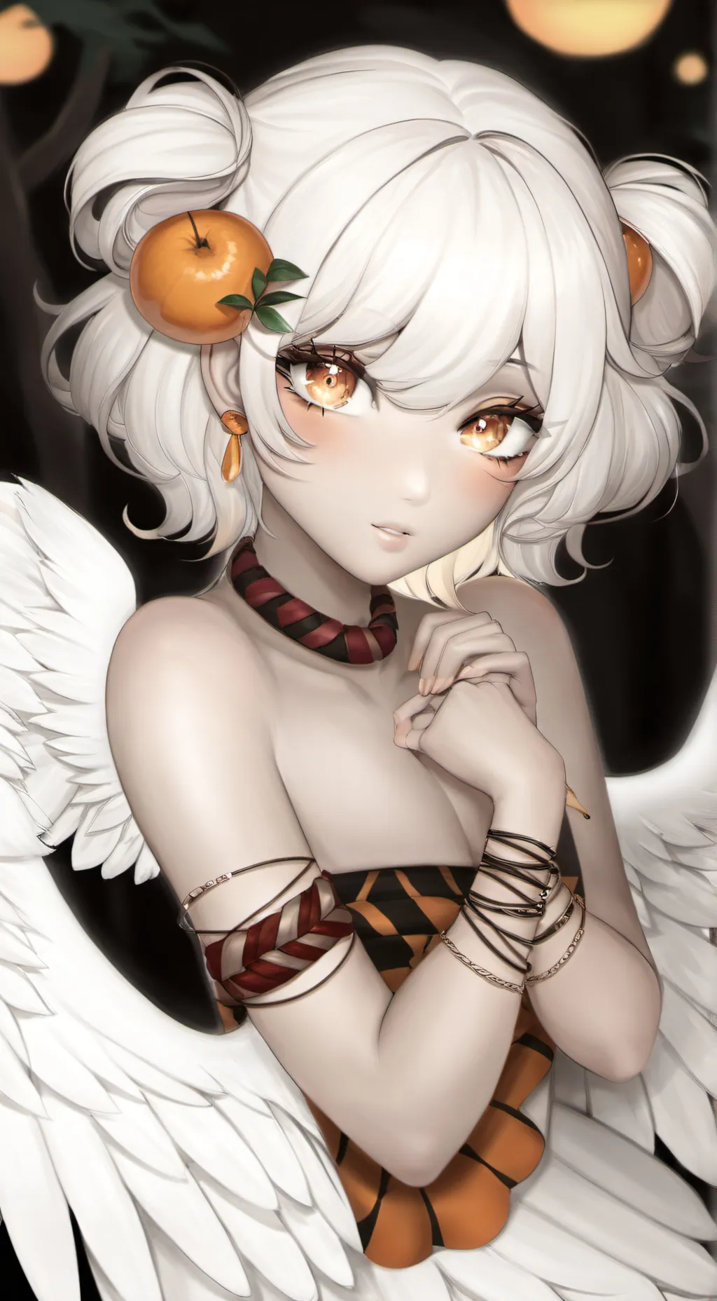 ai character: Apricot background