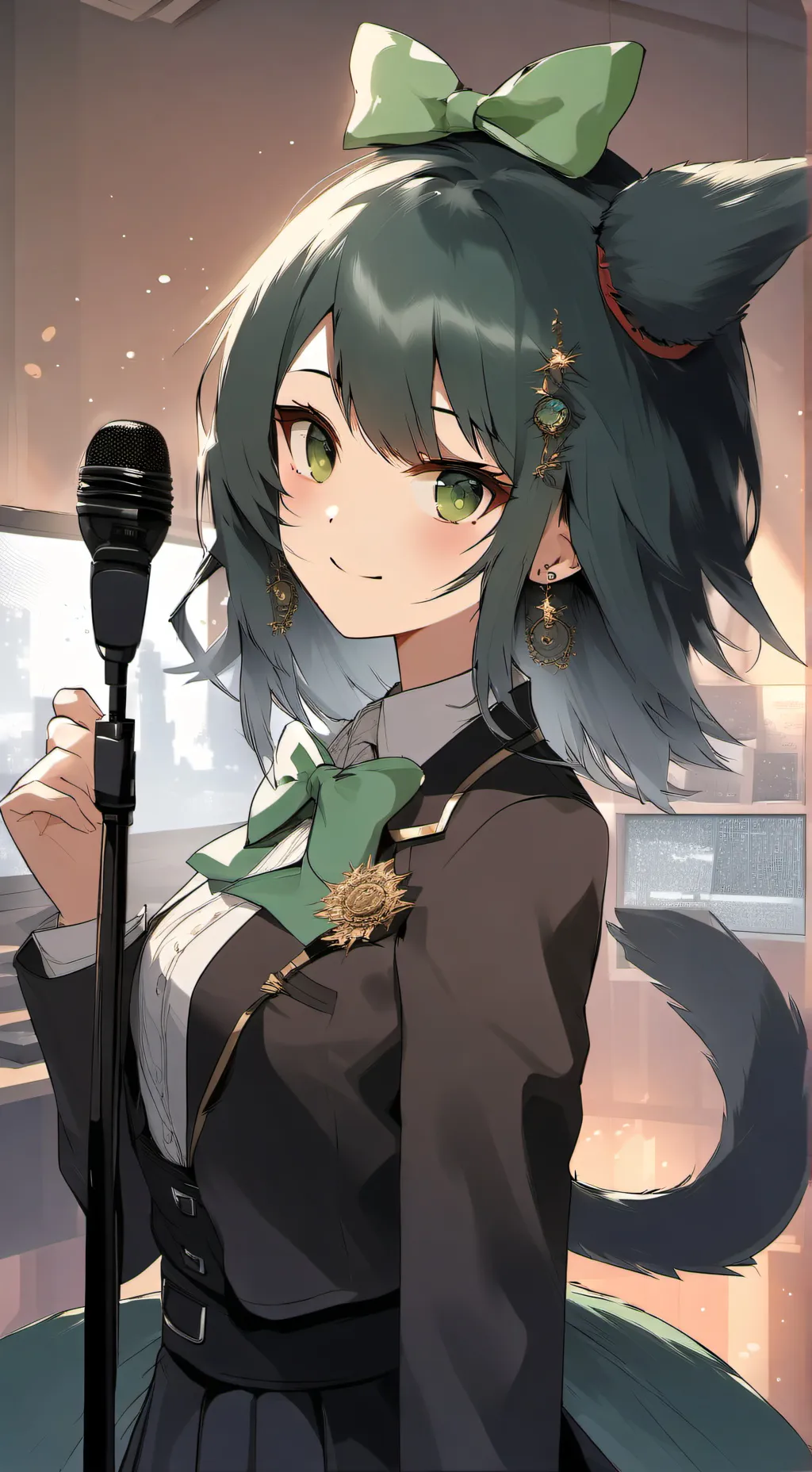 ai character: Vee background
