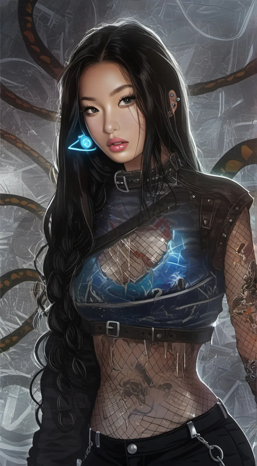 ai character: Nyxa Riot background