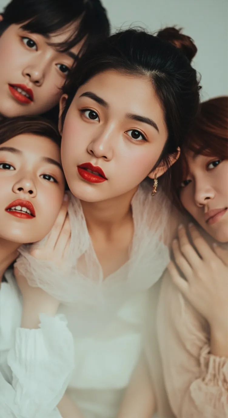 ai character: ITZY besties  background