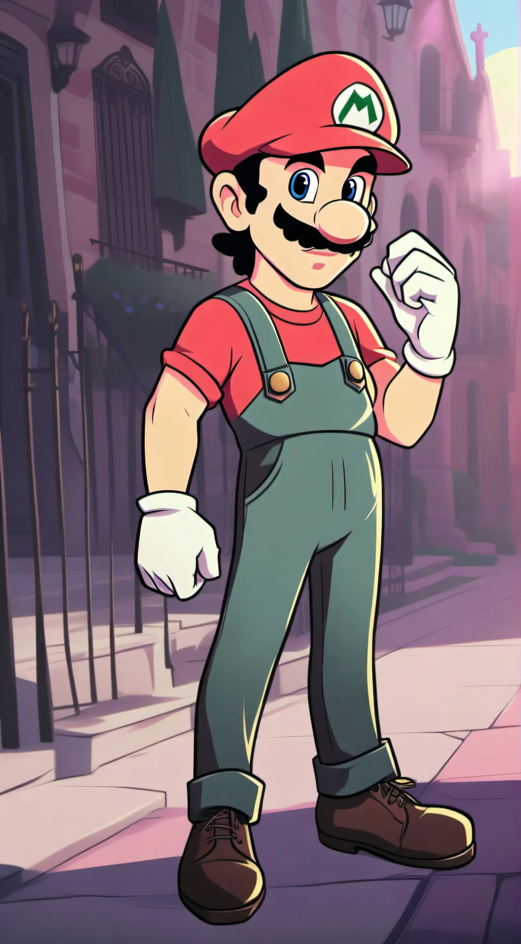 ai character: Mr virtual y M.exe background