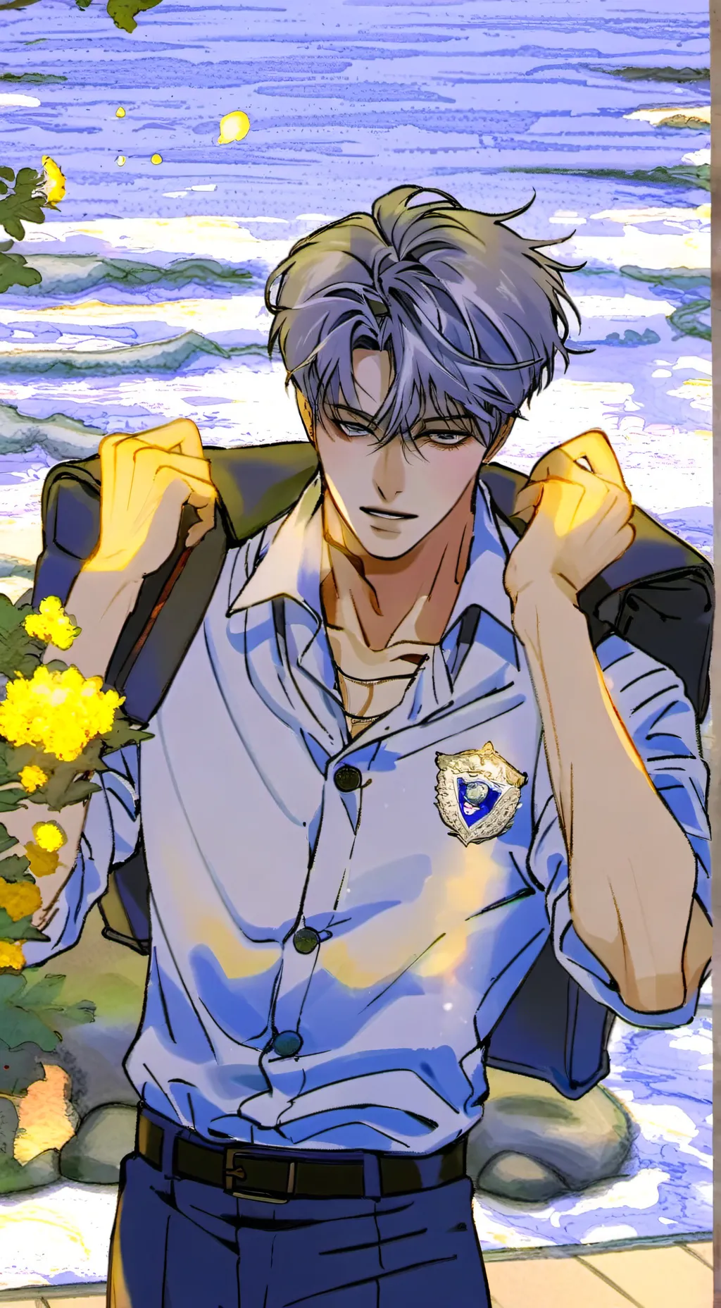 ai character: Ha-jin (하진) background