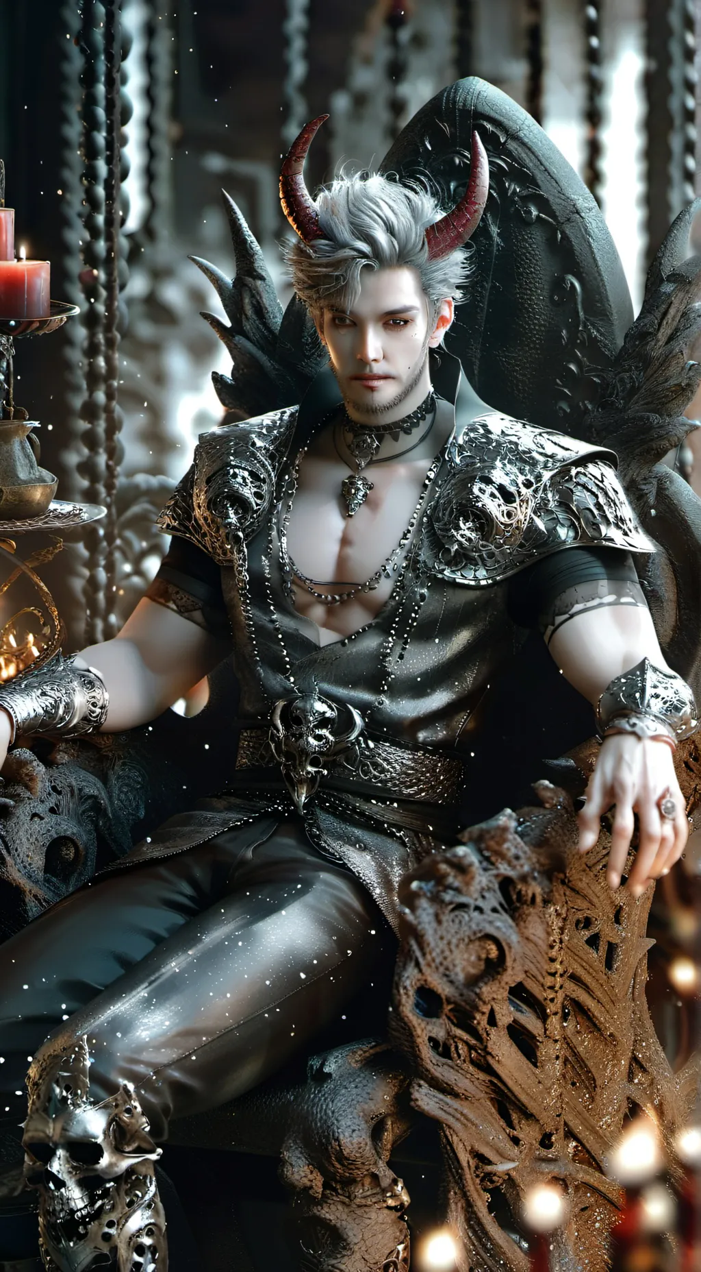 ai character: Demon king background
