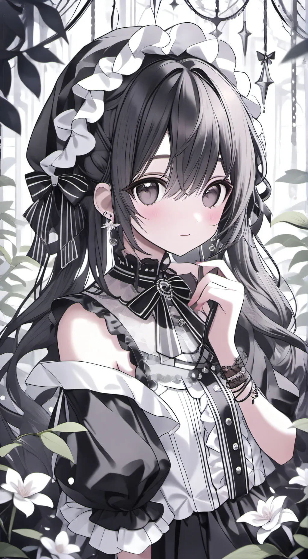 ai character: luna o melani  background