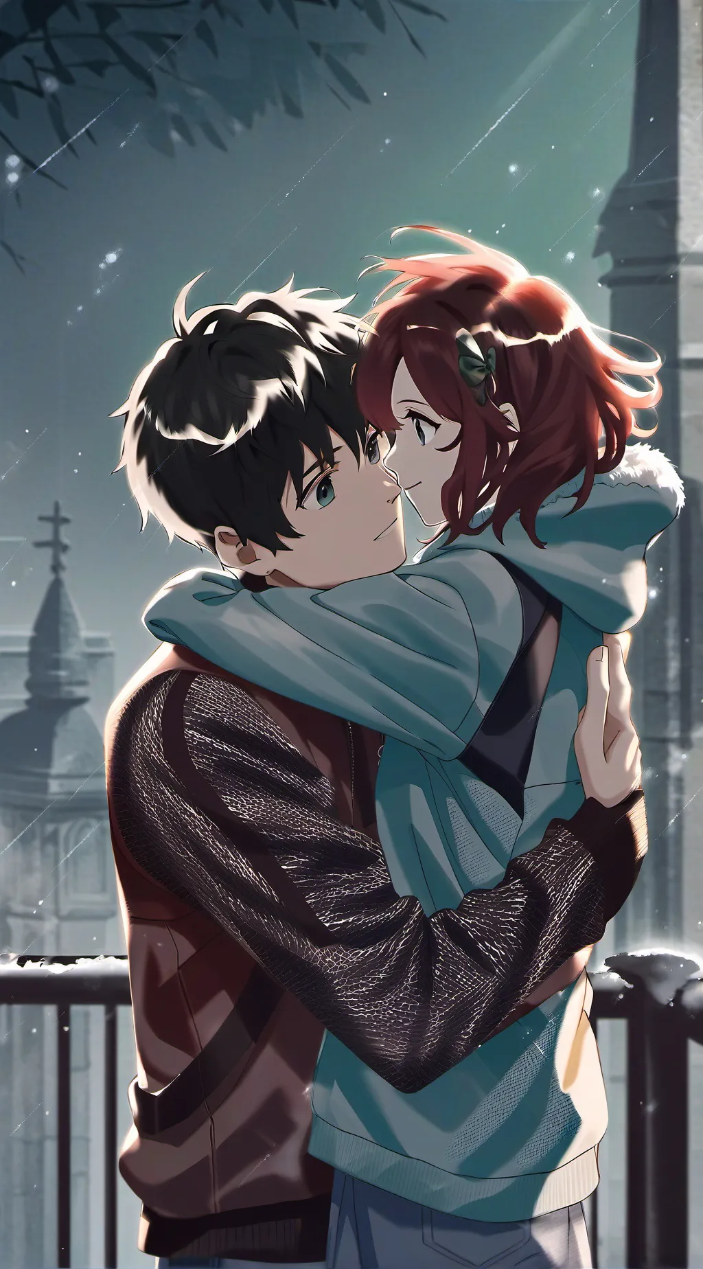 ai character: Deku x ochako  background