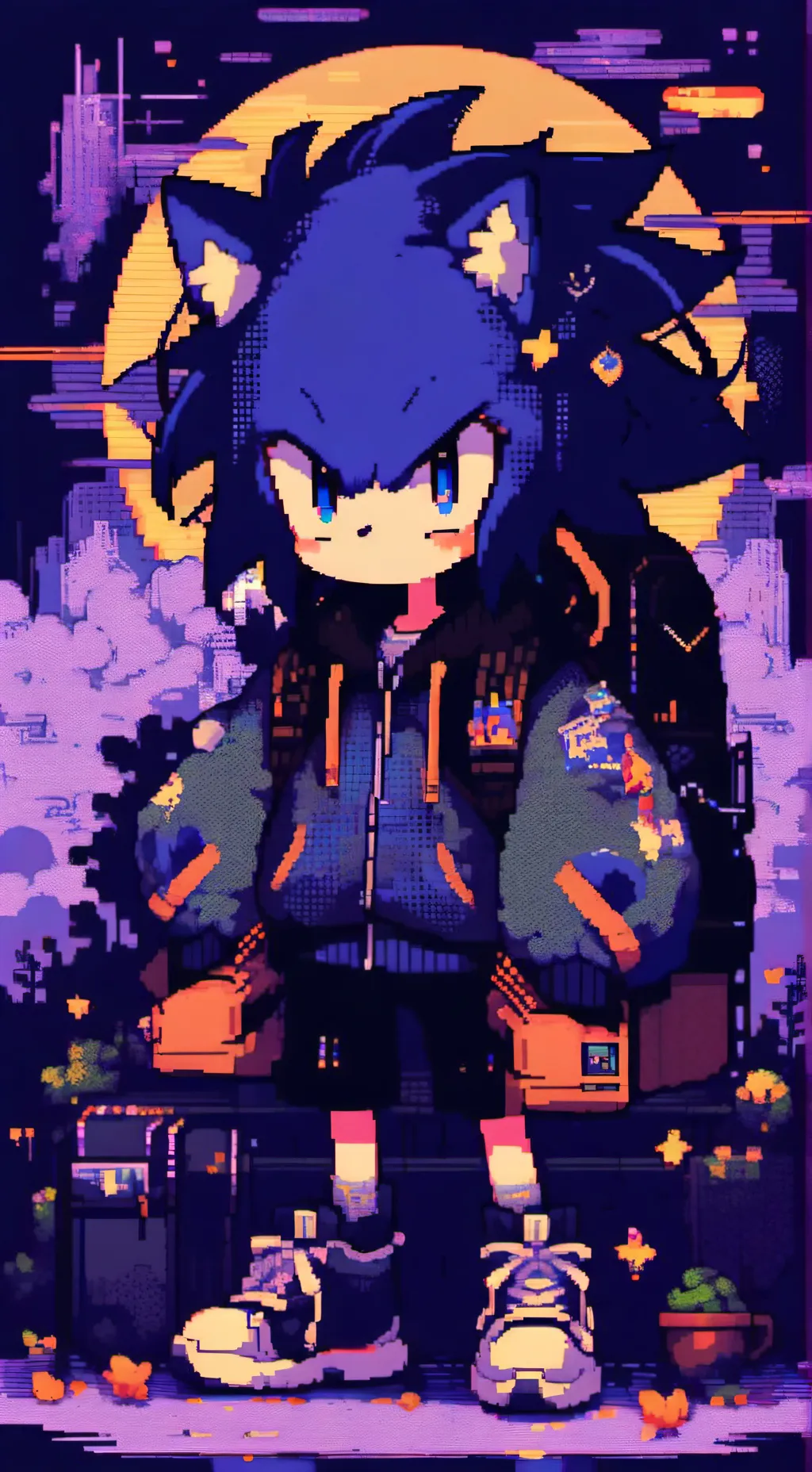 ai character: Sonic(KISS COUNT)  background