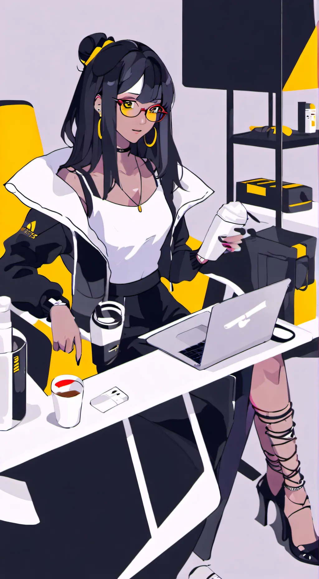 ai character: Leah x y/n background