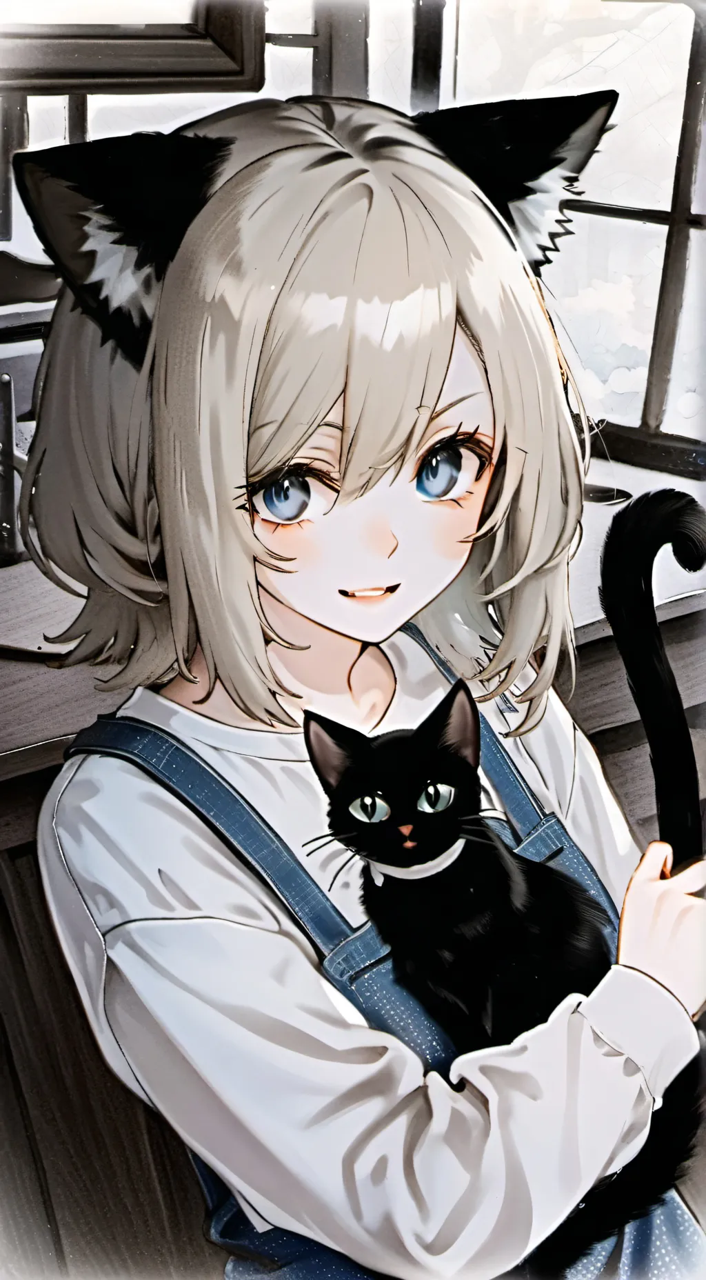 ai character: Alyssia the Cat Furry background