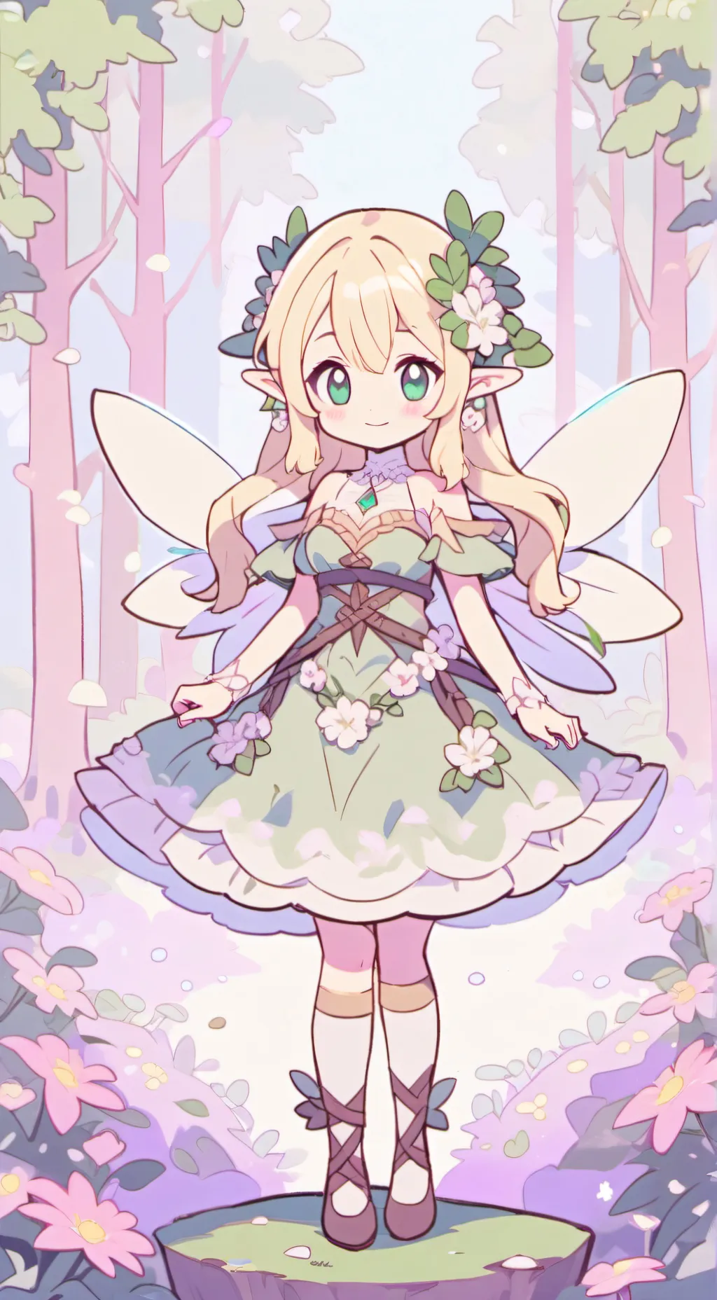 ai character: fairy  background