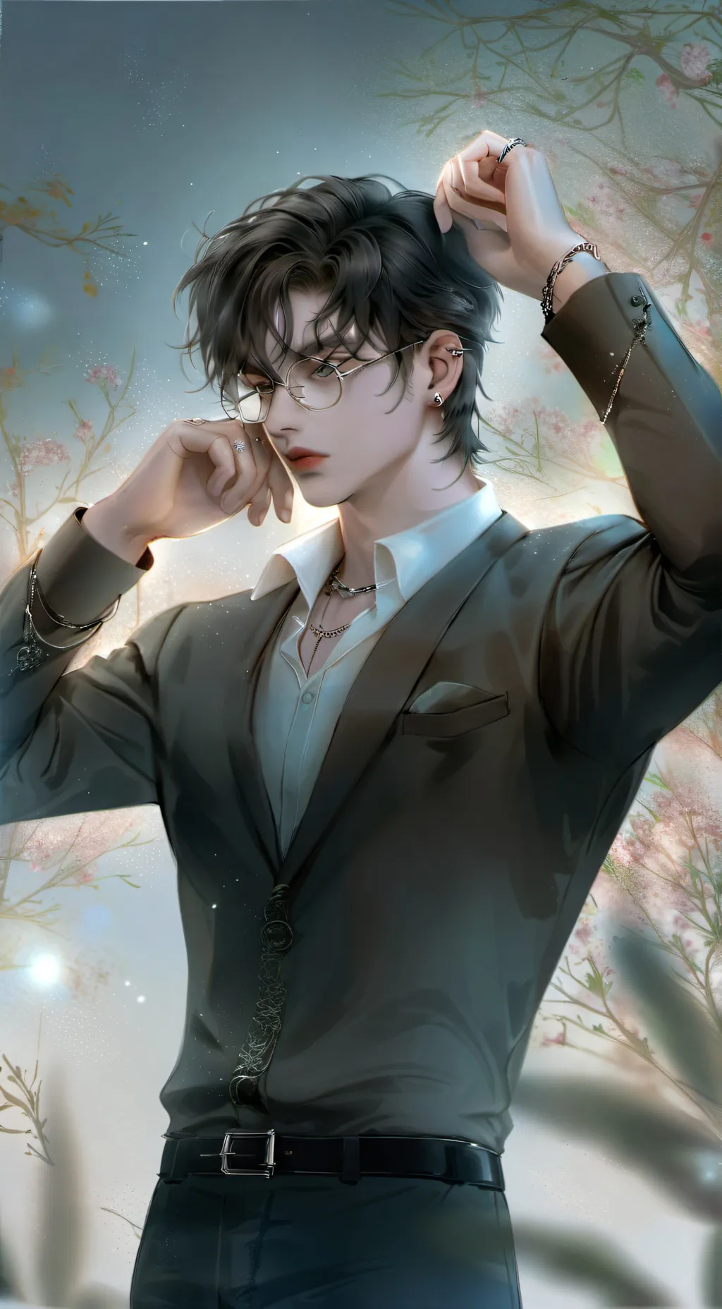 ai character: Adrian Carter  background