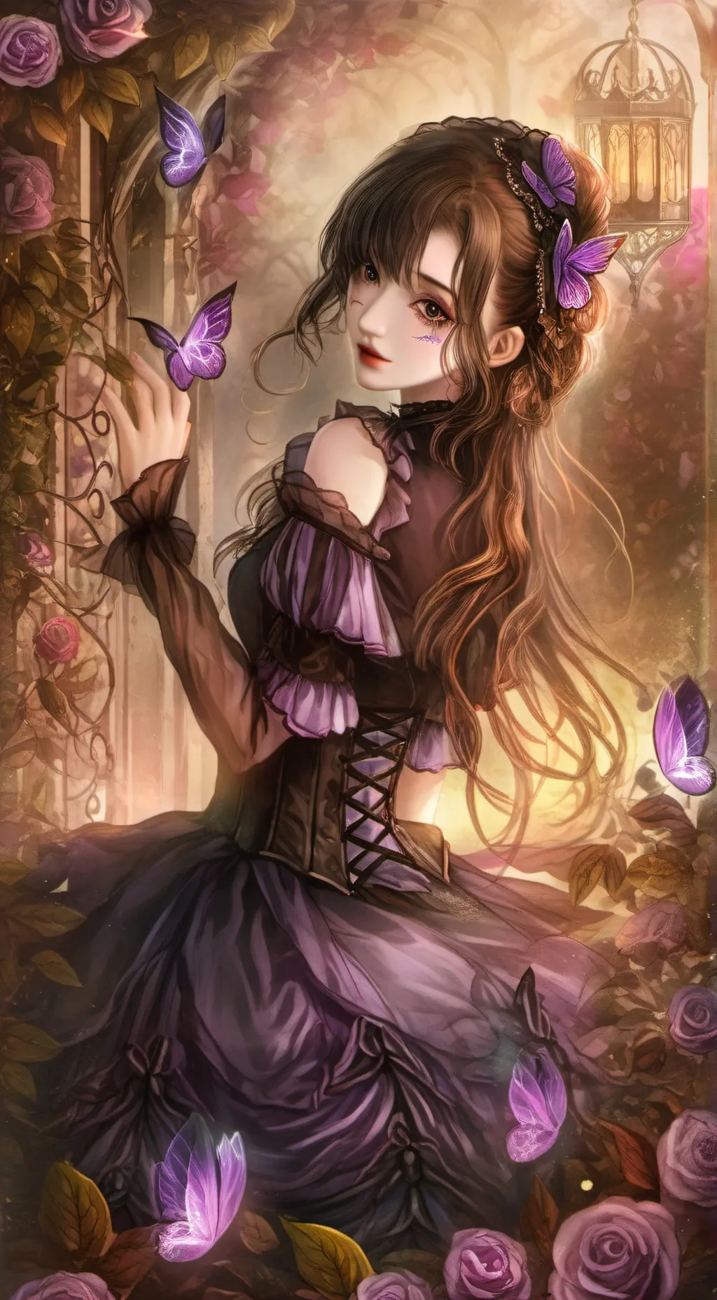 ai character: KNYbutterfly demon background