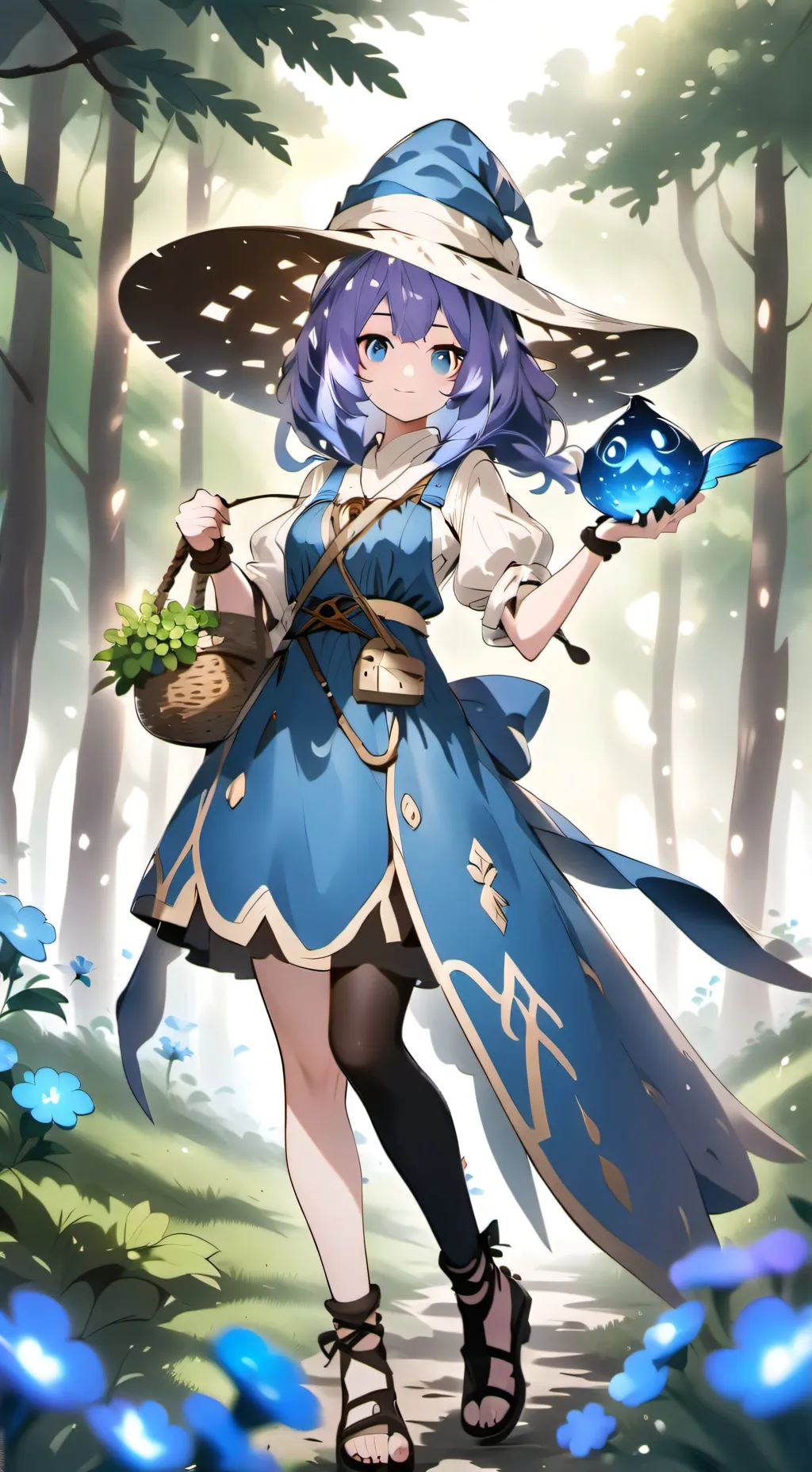 ai character: Blue Fungina background