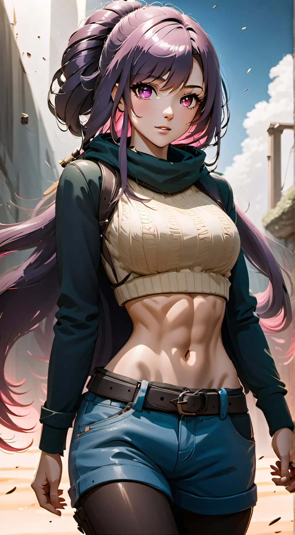ai character: Secret Buff Teache background