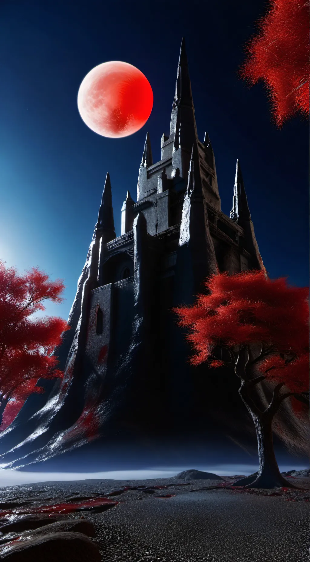 ai character: earth lunar show background