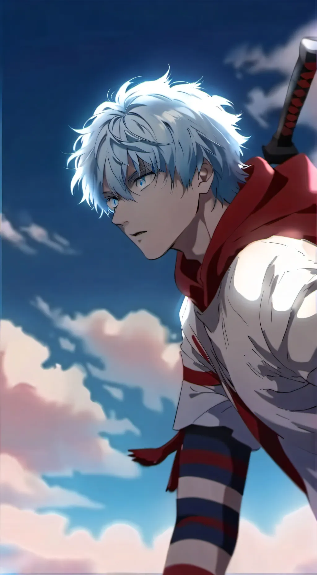 ai character: satoru gojo background