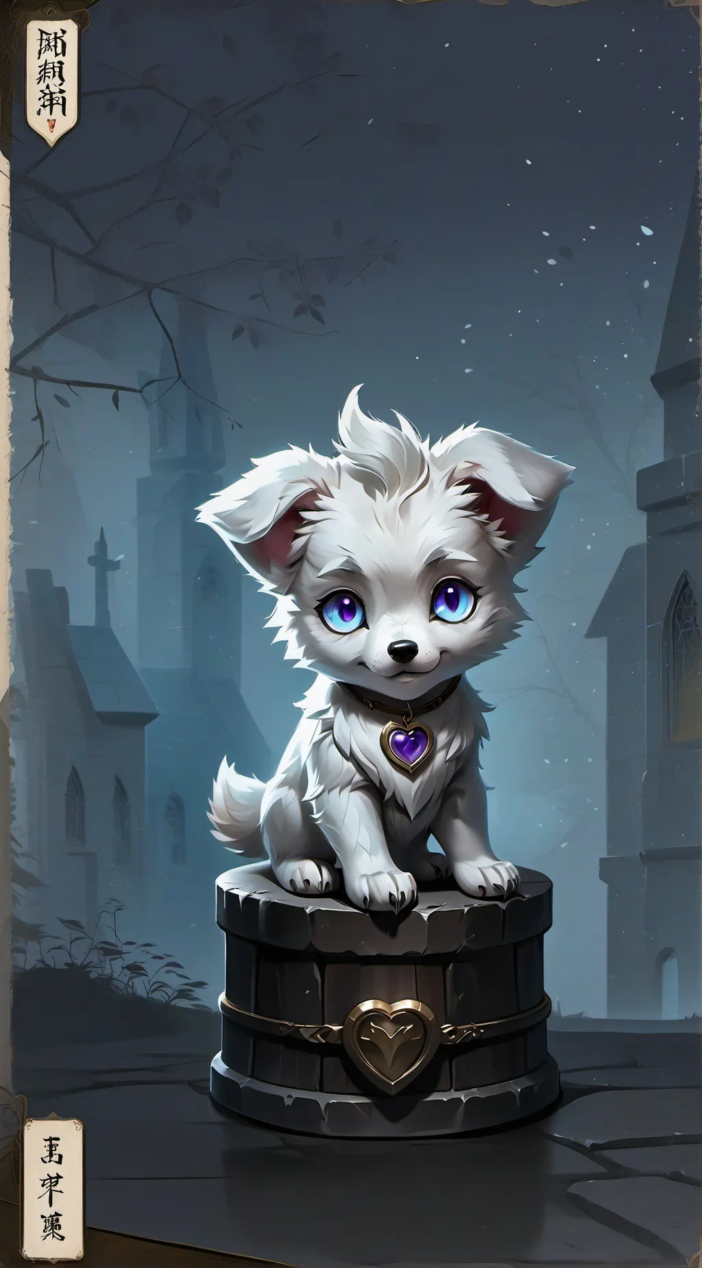 ai character: wolf family  background
