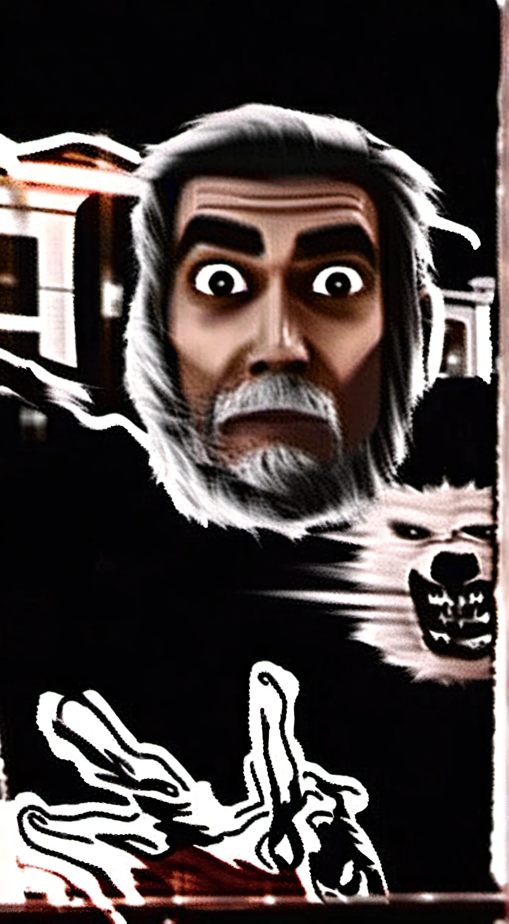 ai character: Demonic man background