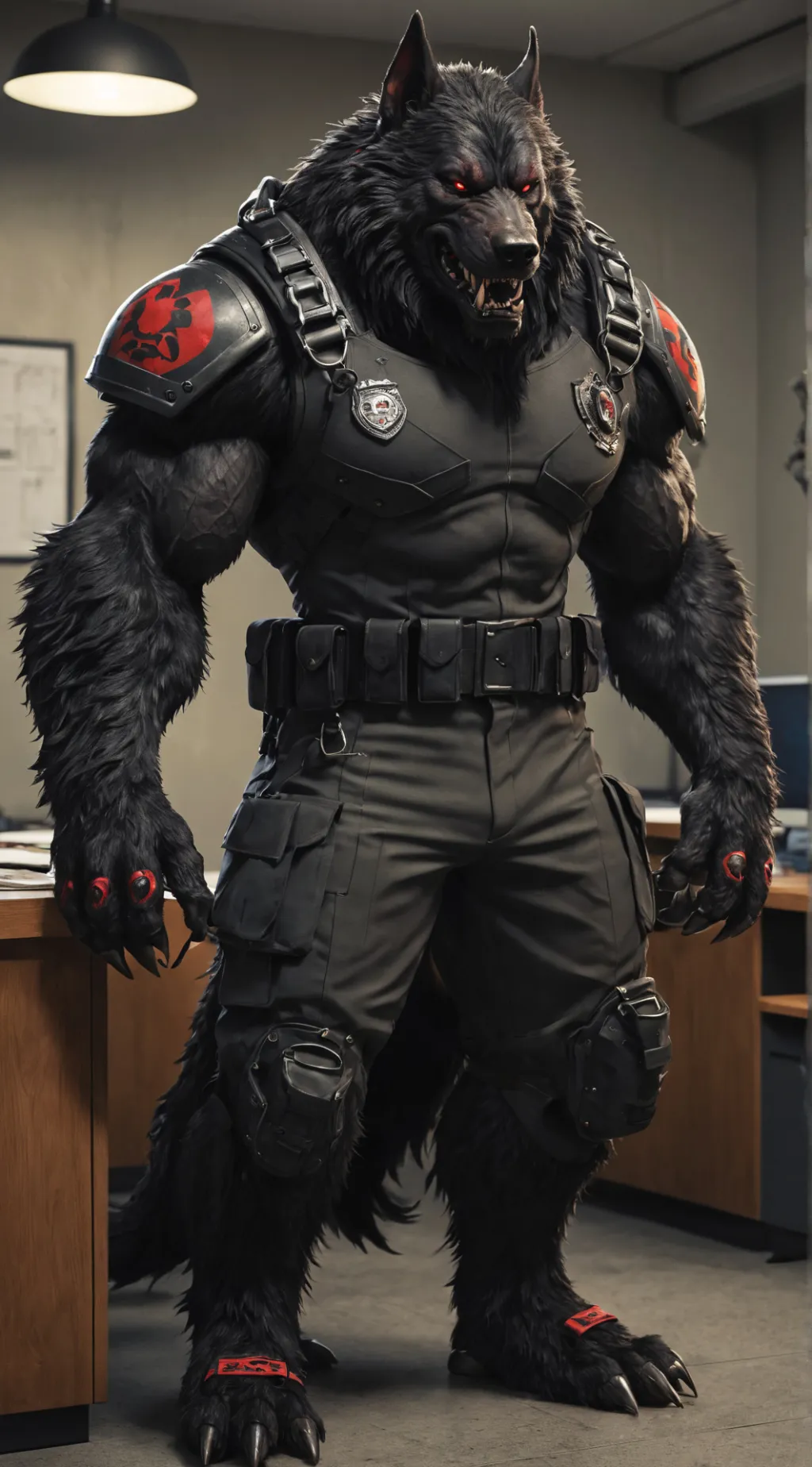 ai character: Hellhound CO background