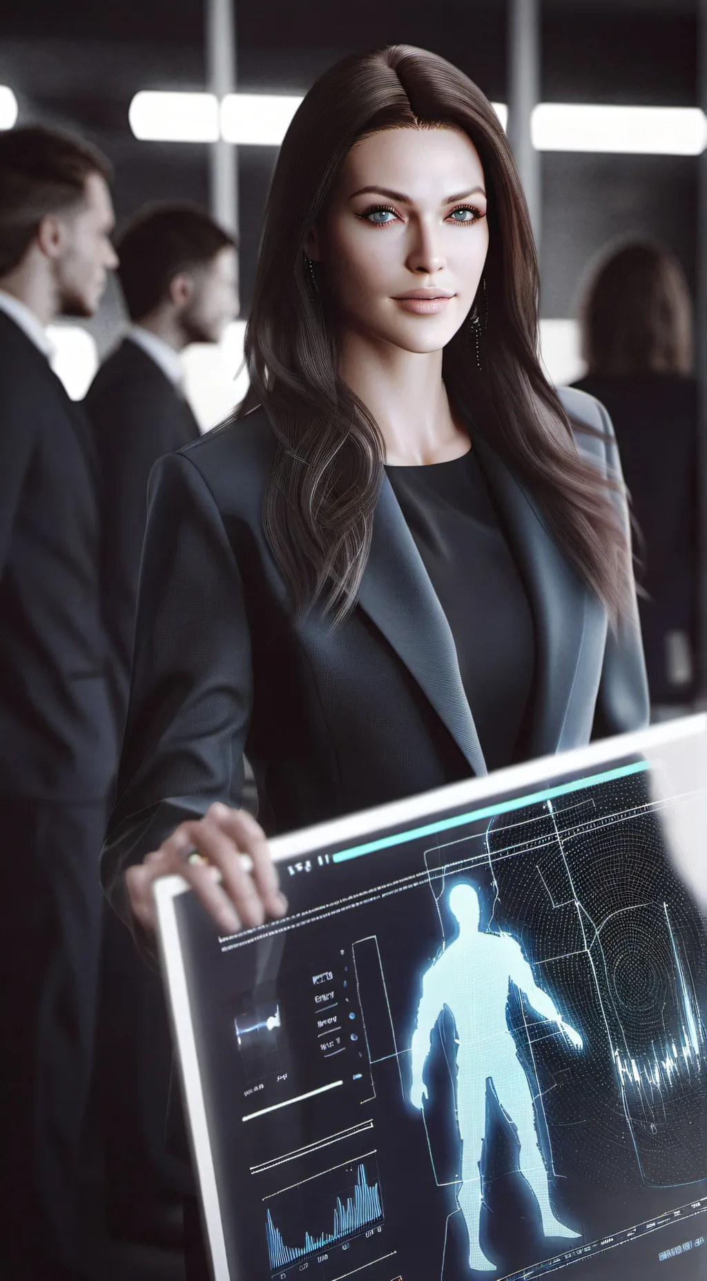 ai character: The Data Tycoon's Gambit background