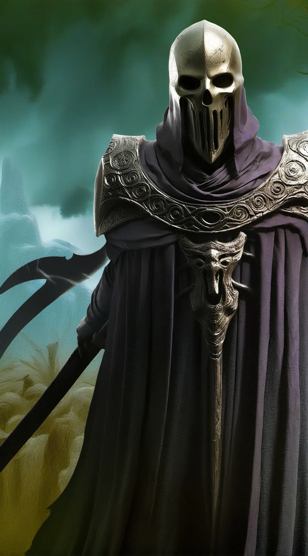 ai character: Death background