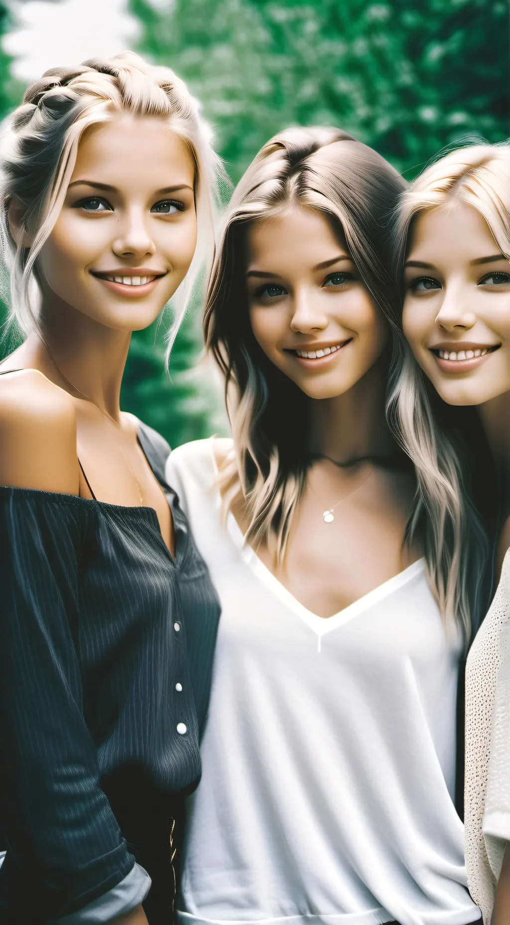 ai character: Tif, Becky, & Jen background