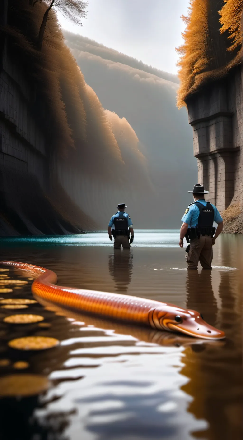 ai character: waterworm of death background